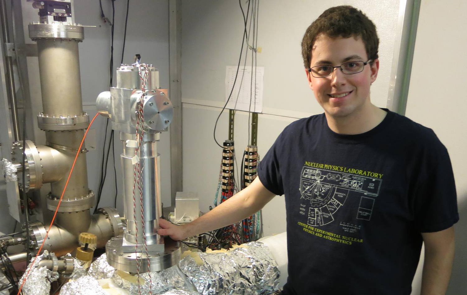Trevor Arp with Autocollimator